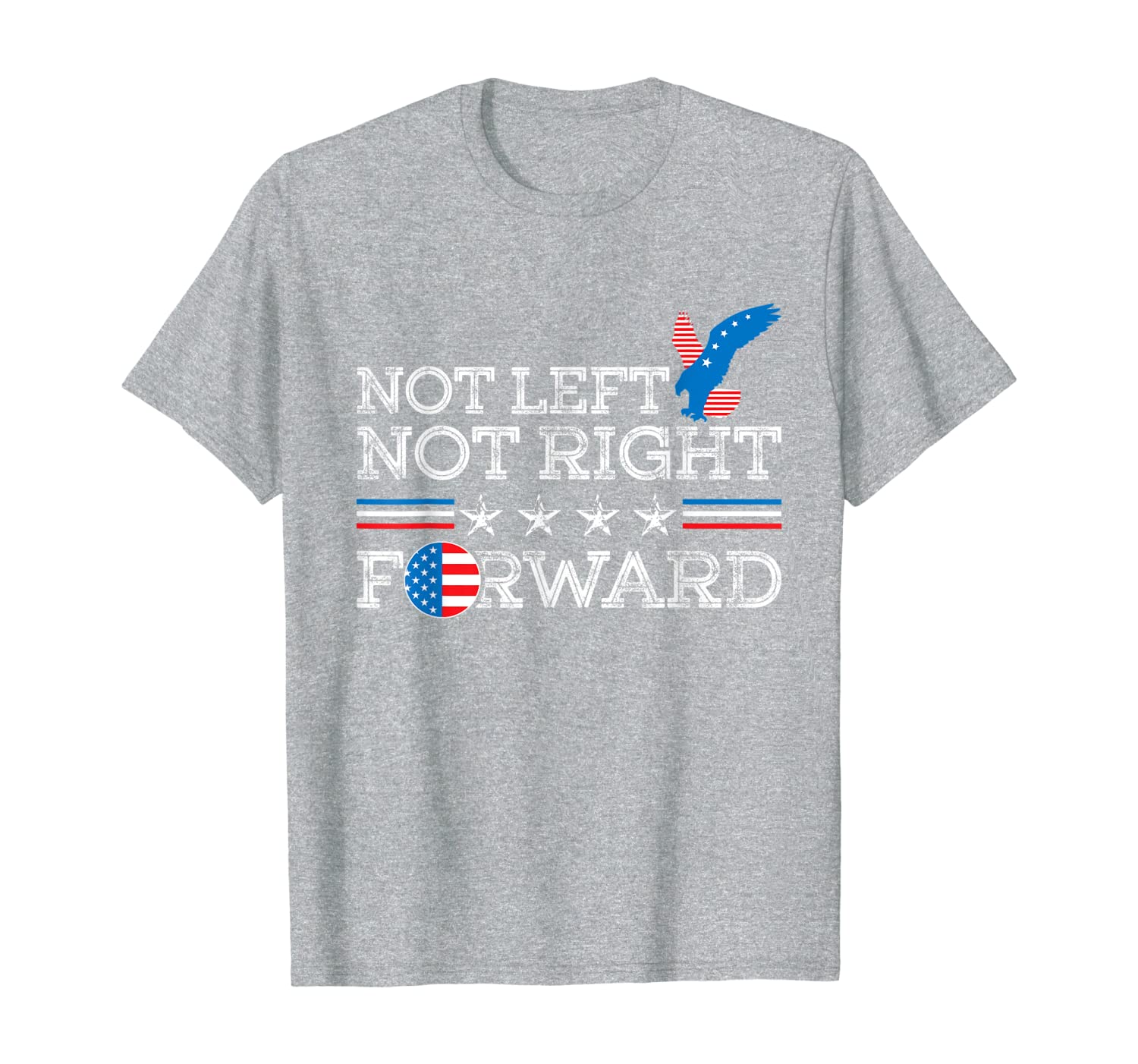 

not left not right forward andrew yang 2020 election gift t-shirt, White;black