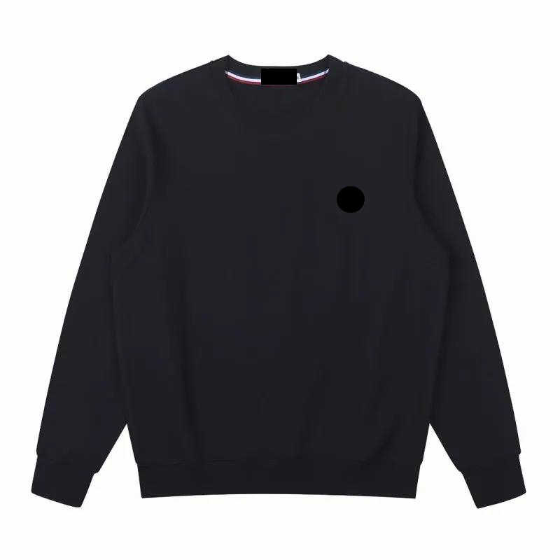 

Casual Monclair Mens Hoodies Sweatshirt Regular Embroidered Letter Badge Womens Sweatshirts 8color, Black