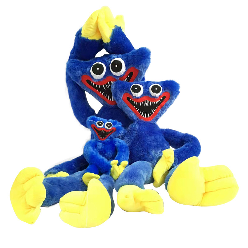 

Huggy Wuggy Plush Toy 80cm/1M Poppy Playtime Game Character Doll Hot Scary Toys Peluche Soft Gift Toys for Kids Christmas, Blue