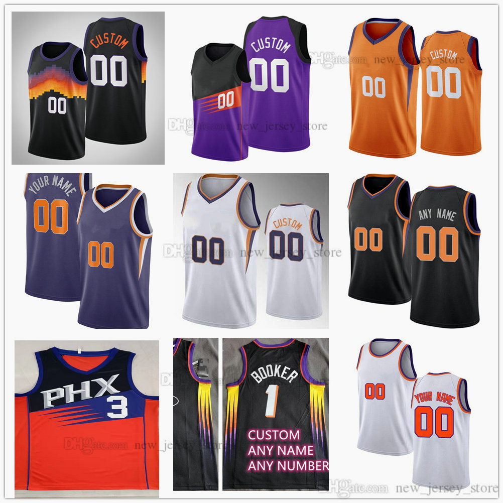

Custom Printed Basketball Jerseys 2022-23 New Season 25 Mikal 0 Torrey Bridges Craig 23 Cameron Johnson 2 Josh Okogie Landry Shamet Jock Landale Wainright, Printed (with team logo)