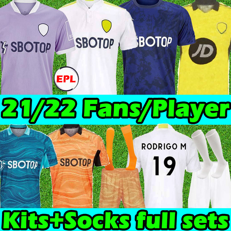 

22 23 BAMFORD Home away soccer jerseys Fans 2022 2023 T ROBERTS HARRISON HERNANDEZ COSTA BAMFORD ALIOSKI CLARKE Men Kids kits socks full set football shirts S-XXL, 21 22 home