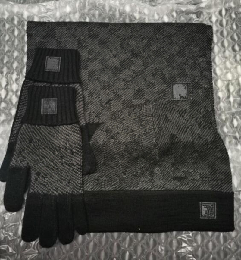 

2022 Brand Beanie Hat Scarf Glove Sets Women Men Designer Scarves Cap Gloves Winter Solid Color Ski Unisex Beanies Set box