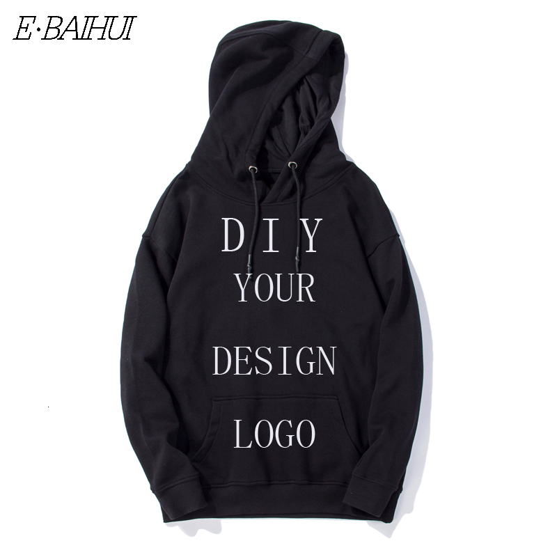 

Men's Hoodies & Sweatshirts casual hoodies Print Diy Custom Design Mens Womens Clothing hip hop Drop diy hooded WT002 6B7S, Beige