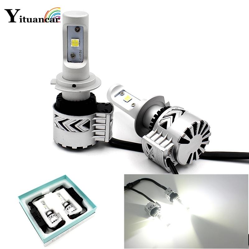 

Car Headlights Yituancar 2X LED Headlight 36W Auto Motorbike Bulb 6000LM White Color 6500K LuxeonMZ Light Source Styling Front Fog Lamp