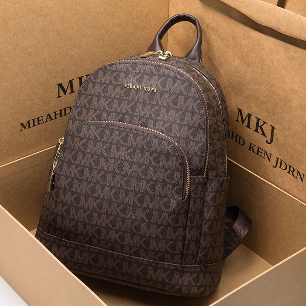 

HBP Fashion French Leather Women's backpack 2021 new fashion luxury versatile high capacity Backpack, Brown