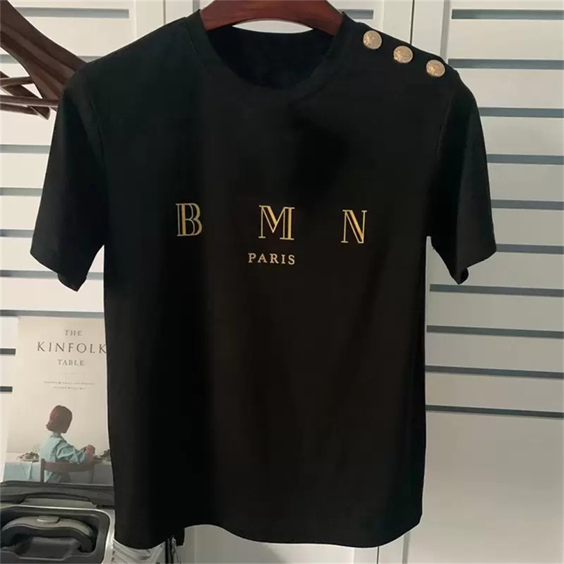 2022Mens Letter Print T Shirts Black Fashion Designer Summer High Quality Top Short Sleeve Size S-XXXL-image-747091425