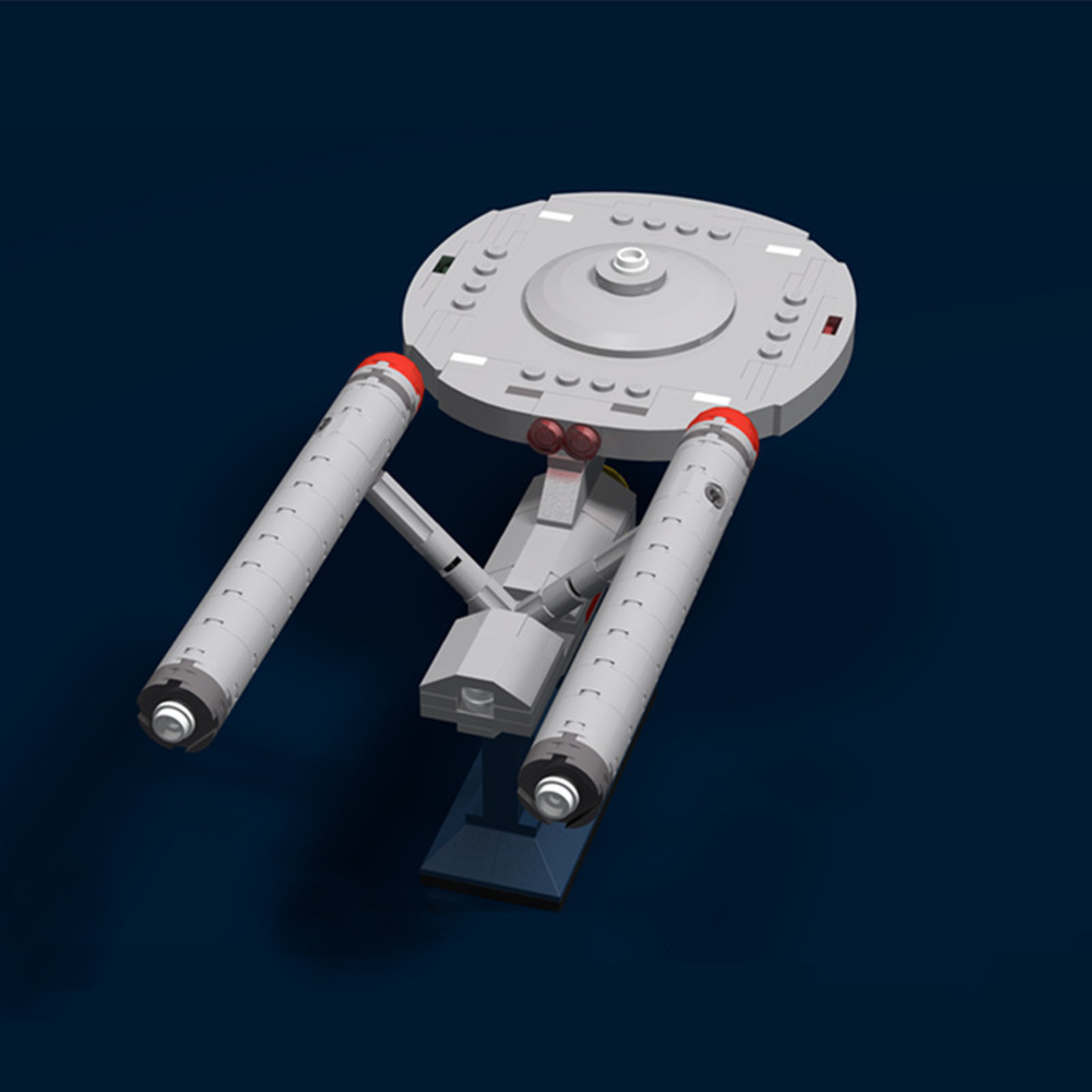 

Assembled toys MOC compatible with LEGO small particle puzzle toy moc-6021 Star Trek Enterprise ncc-1701