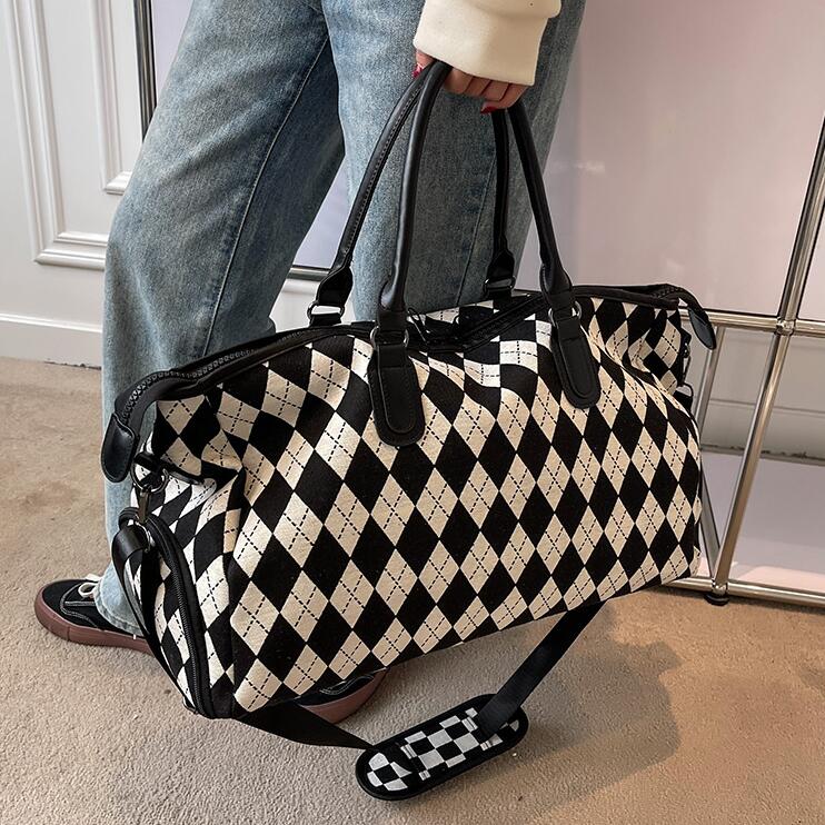 

Wholesale factory ladies leather bags street printing travel handbags large capacity waterproof Oxford women handbags outdoor sports leisure fitness bag, Blue3-858