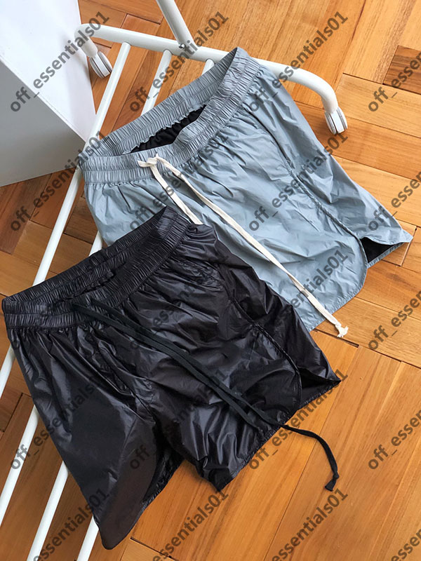 

France Small rubber label mens beach short Double layer fabric five-point pants High Quality Brand shorts, White;black