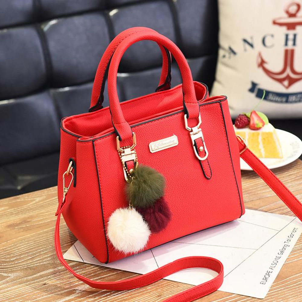 

Handbag Luxury Women Bags Women Hairball Shoulder Bag Ladies Hand Bags Vintage Leather Messenger Bag Female Hand Bolso Bags