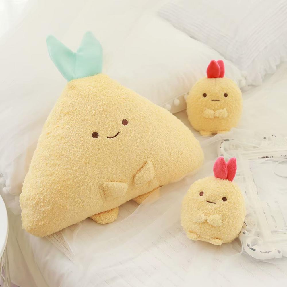 

New Plush Toy Stuffed Doll Cute Cartoon San-X Sumikko Gurashi Pendant Shrimp Long Body Tempura Pillow Cushion Christmas Present