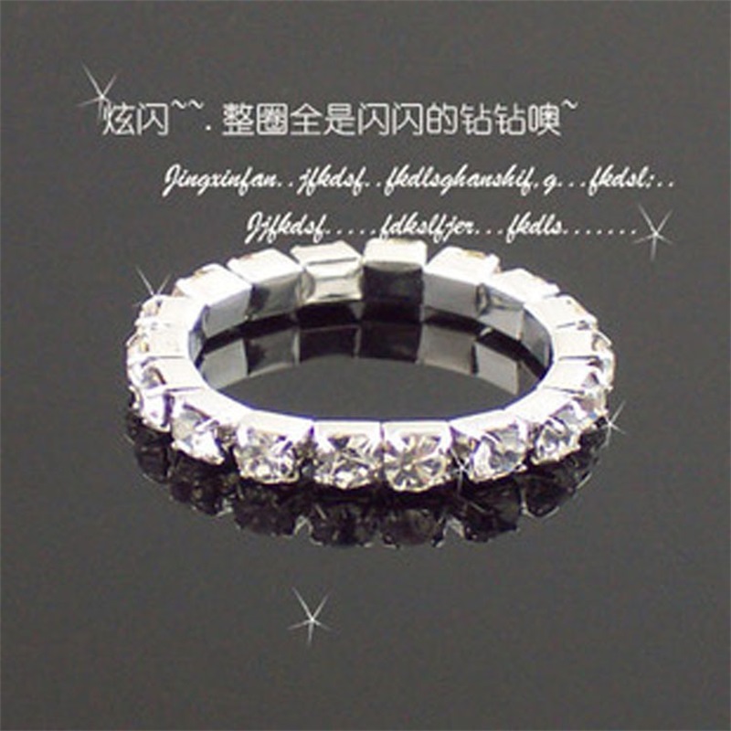 

Big Promotions 36Pcs Wholesale Jewelry Lots Full Clear Czech Rhinestones Fashion Stretchy Toe Rings For Womens A-809 Hedhs Axjkb 840 Q2, Silver