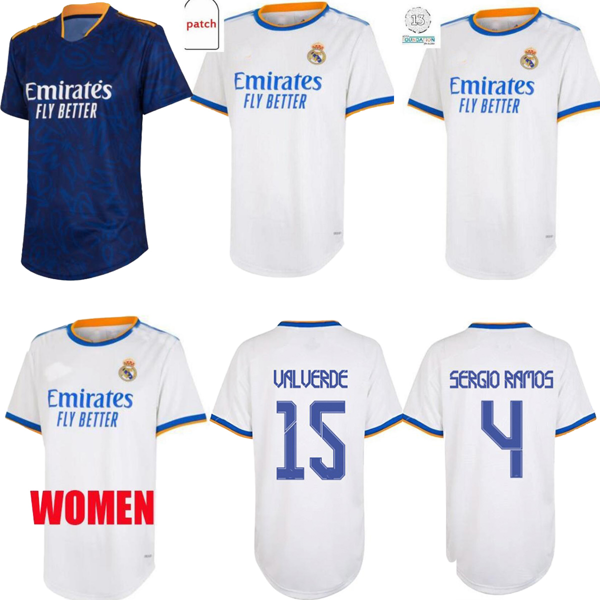 

WOMEN soccer jerseys ladies camiseta 2021 2022 Real Madrid Maillots de football shirts grils 21 22 home away third fourth BENZEMA HAZARD KROOS MODRIC ISCO uniforms, 1998
