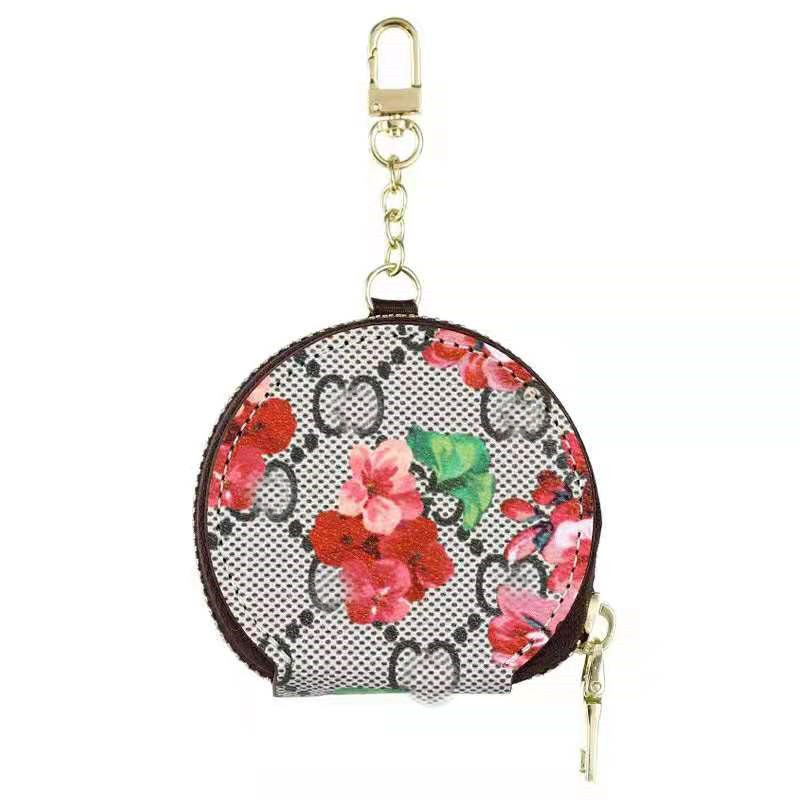 

Top brand emboss designer earphone case for both airpod 1 2 pro come with cable zipper headphone cover