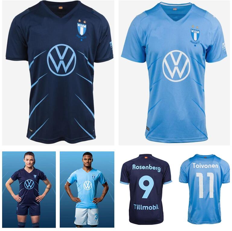 

MalmÃ¶ FF home away soccer jersey 2021 2022 Camisetas Ola Toivonen Anders Christiansen MALMO Isaac Kiese Thelin Markus Rosenberg Jonas Knudse, Black;yellow