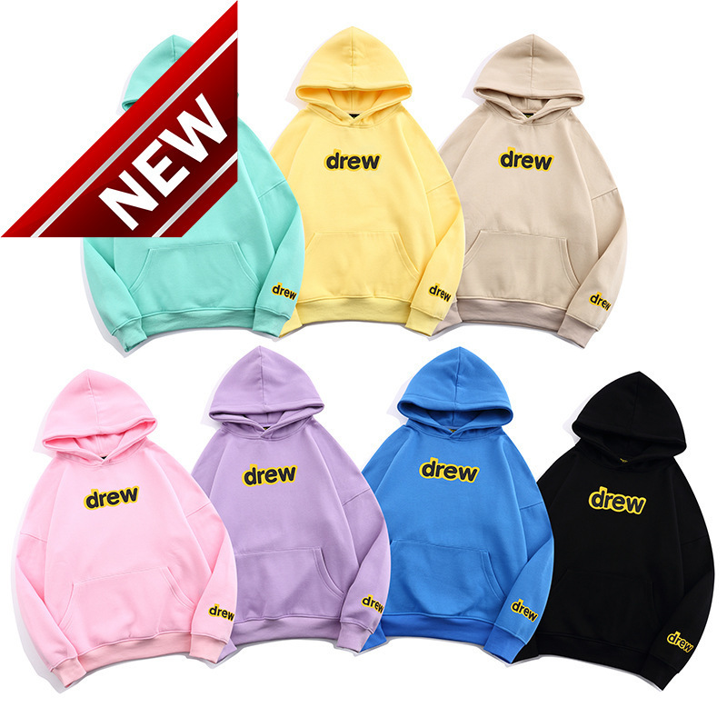 

Autumn and winter tide brand new drew letter printing men's and women's same Plush leisure couple's sweater, Yellow