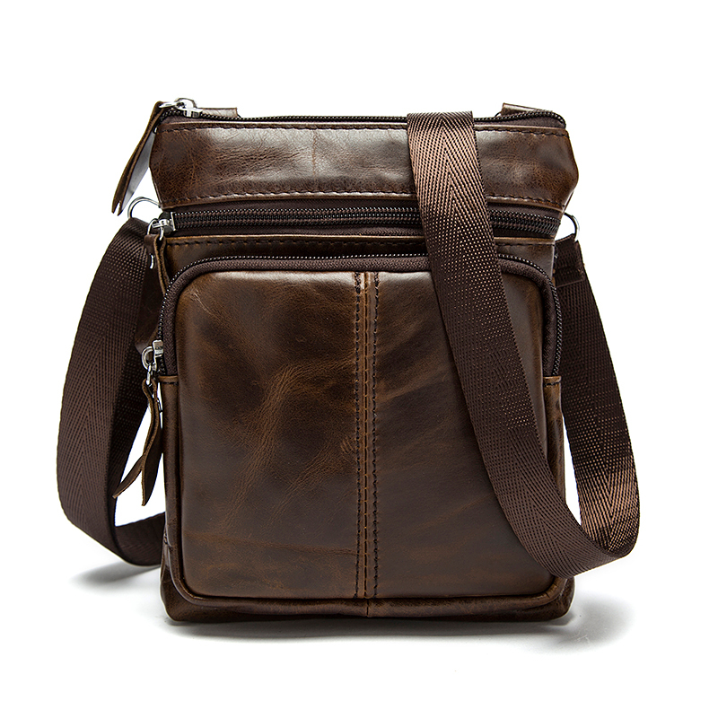 

Men Flap Crossbody Bag Genuine Leather Briefcase Man Handbag Business Travel Messenger Shoulder Bags Male Briefcases, Huang ka