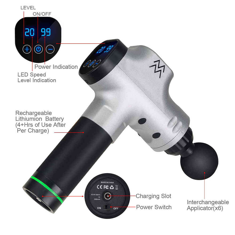 Electric Muscle Massage Gun Hypervolt Deep Tissue Body Massager Therapy