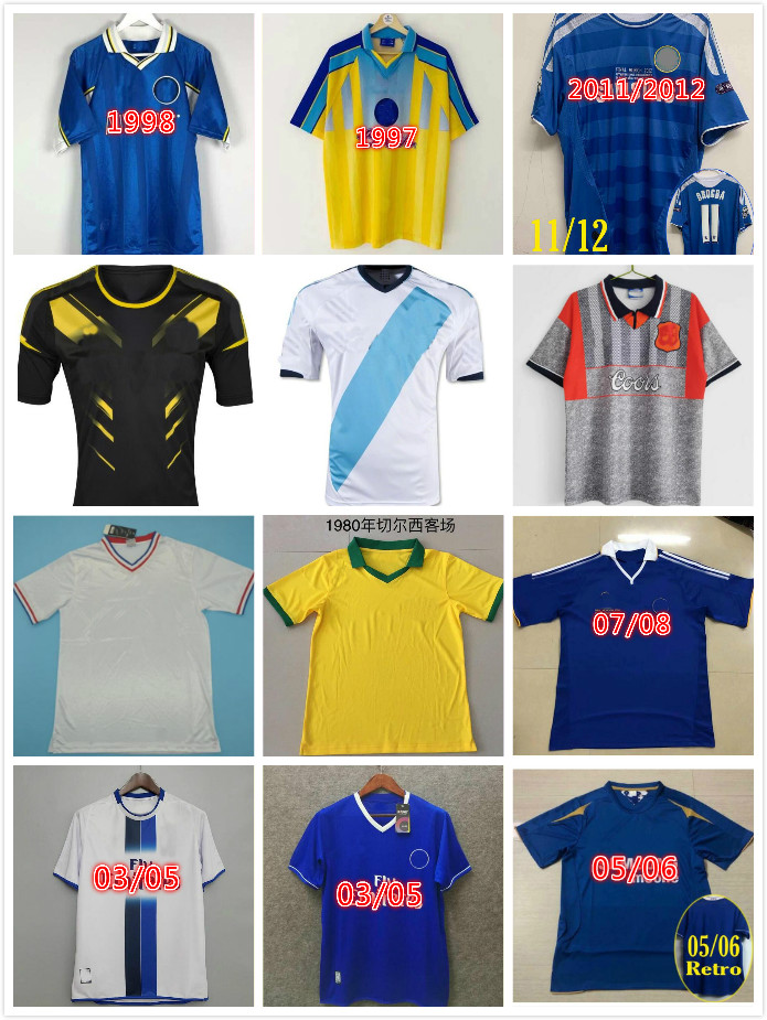 

03 04 05 06 07 08 11 12 13 HUGHES Lampard Retro Soccer Jerseys Classic 2003 2004 2005 TORRES MATA ZOLA GULLIT Drogba football shirt Terry maillot de foot, Orange