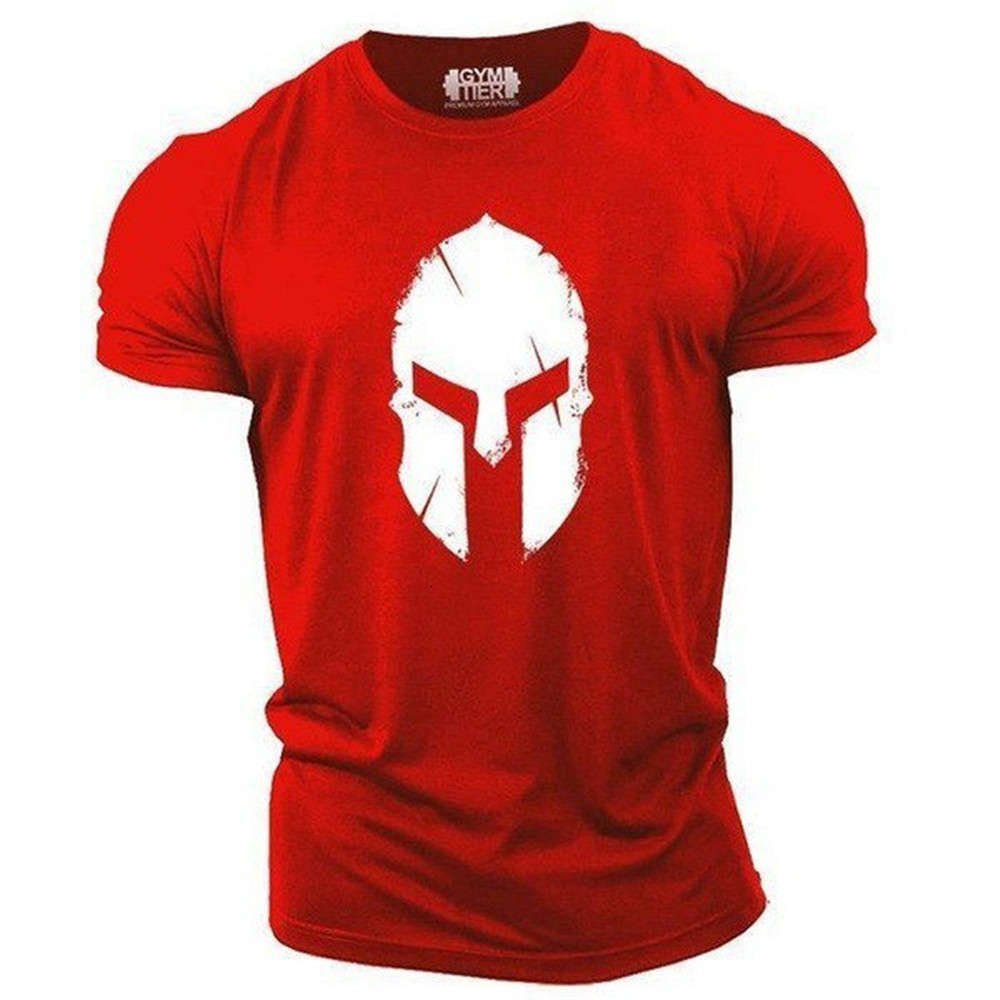 

My Hero Spartan Men T-shirt Oversized 2021 Summer Gym Outdoor Top Tees Fitness Brand Reclaiming Graphic T-shirts, White;black