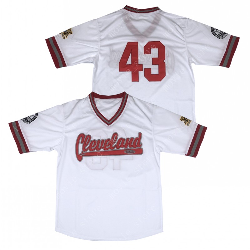 

Men's Cleveland Buckeyes 43 Negro League Baseball Jersey Stitched, White