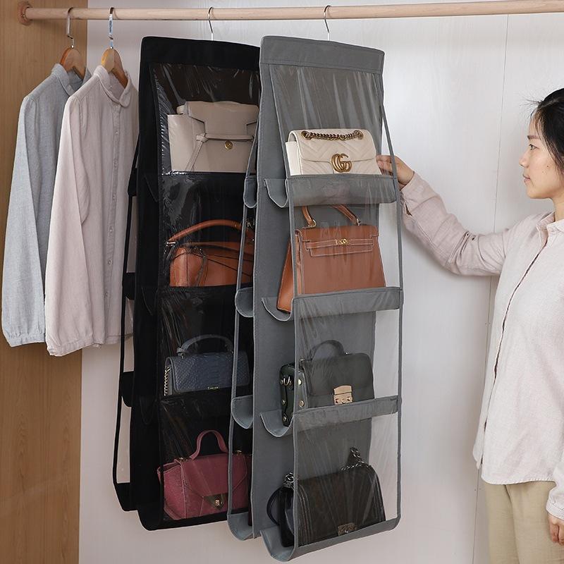 

Storage Bags Foldable Hanging Bag Thickened Double Sided Multifunction Bedroom Organizador Household Products DF50B