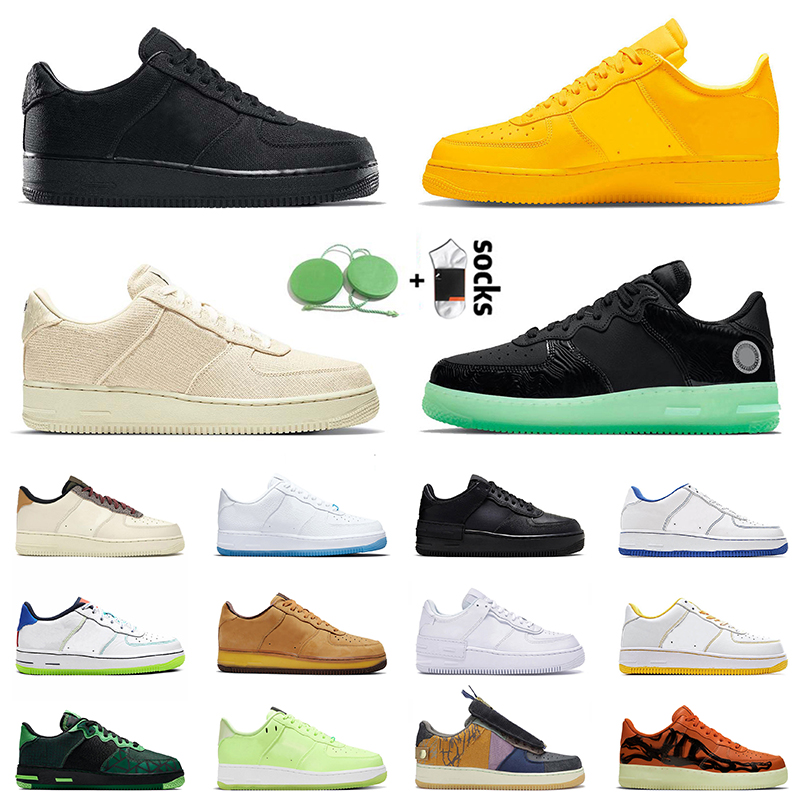 

2021 Forces Running Shoes Men University Gold Blue All-Star 1 one USA Cactus Jack Skateboard Triple White Black N354 Air Women Trainers Sneakers, Original box