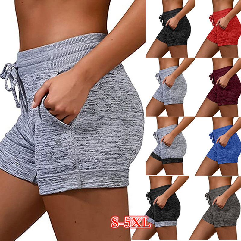 

Women's underpants quick drying shorts sports hip lifting fitness pants high waist elastic Yoga Pants