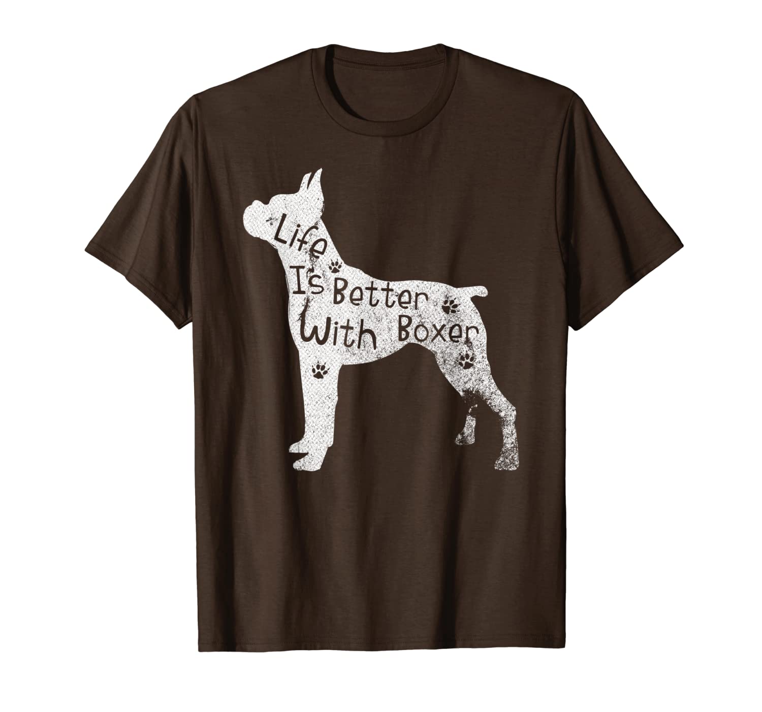 

vintage life is better with boxer dog funny puppy lover gift t-shirt, White;black