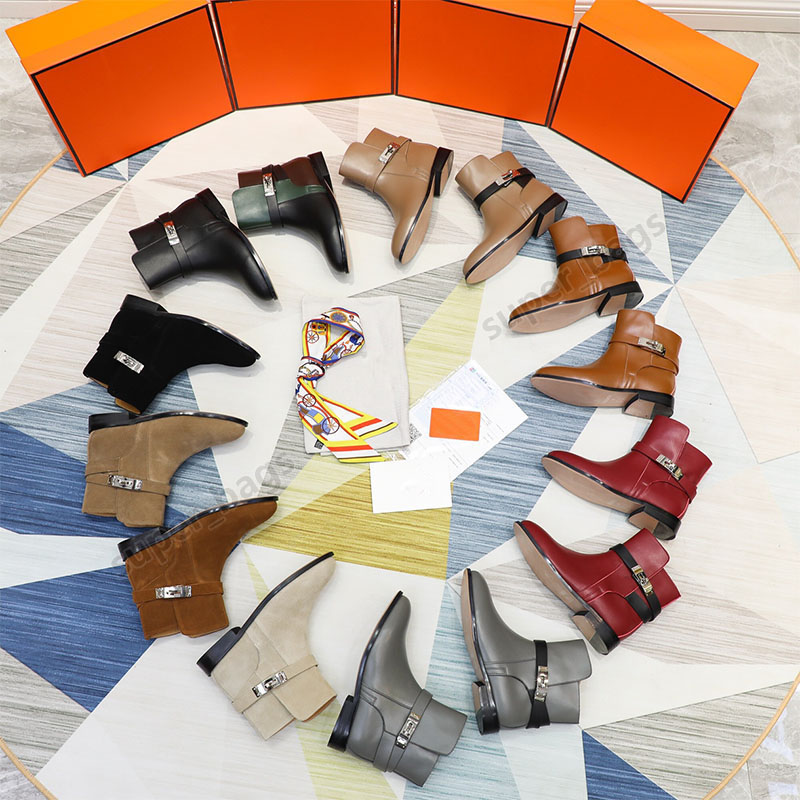 

women neo ankle boots luxurys designers heritage wedding calfskin shoes palladium plated buckle flat sneakers 34 to 42, Color 1