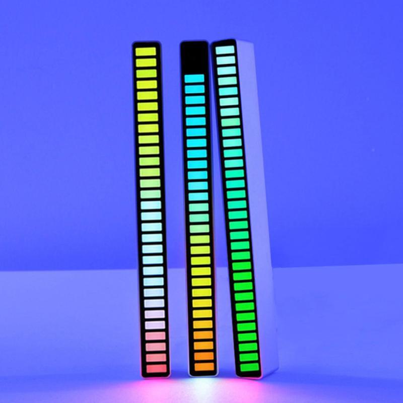 

Night Lights LED Strip Light Sound Control Pickup Rhythm Music Atmosphere RGB Colorful Tube USB Energy-Saving Lamp Ambient