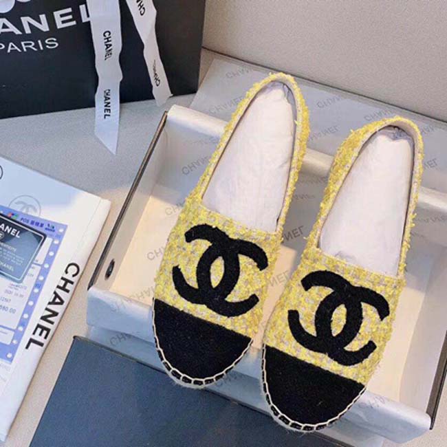 

chanel Classics Women Espadrilles flat Designer cc shoes Canvas and Real Lambskin Loafers two tone cap toe Fashion casual shoe bagshoe1978 18, #27