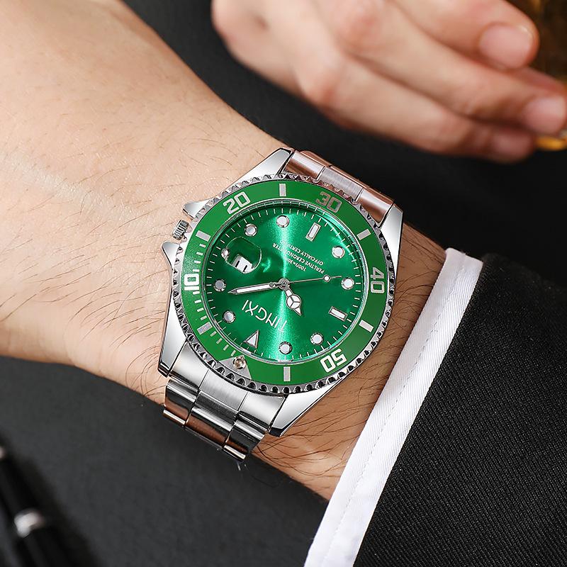 

Wristwatches TINGXI Brand Watch Lowe Noctilucent Waterproof Lux Green Ghost Quartz Men Men's