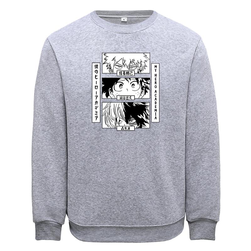 

Men's Hoodies & Sweatshirts My Hero Academia Team Prints Man Streetsweatshirt High-Quality Daily Tops Sports Blouses Hip Hop Casual Sweatshi, Black