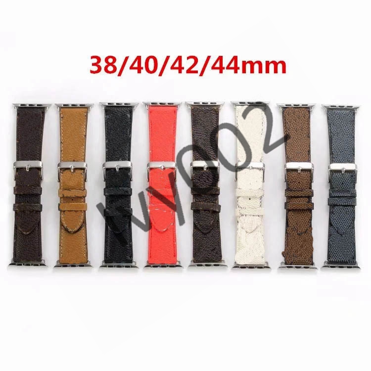 

New Design Leather Strap for Apple Watch Band Series 6 5 4 3 2 40mm 44mm 38mm 42mm Bracelet for iWatch Belt IV001