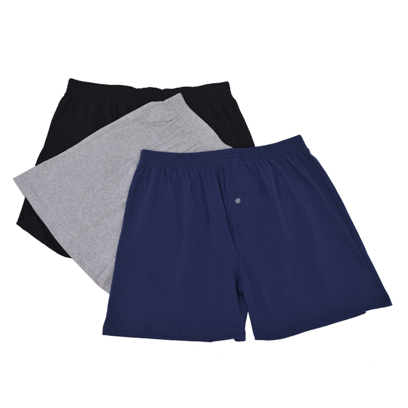 

Men's Underpants wrap root open button boxer pants 3, Black;white
