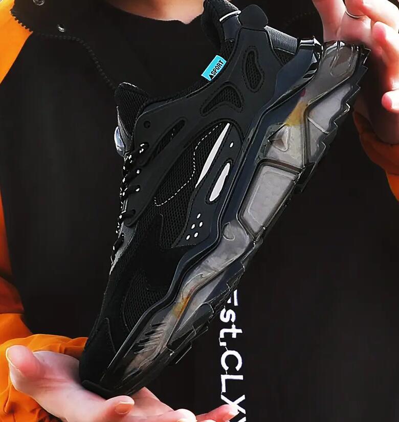 

Fashion Designer Sneakers Shoes Breathable Leather Surface High Quality Mesh Men Discount Trainer Casual Walking White Black EU39-44