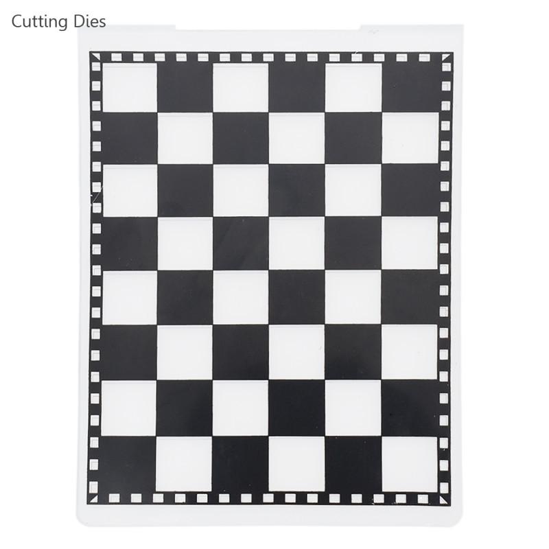 

Craft Tools Black White Checkerboard Printed Plastic Embossing Folder For Scrapbooking Po Diy Paper Card Making Crafts Home Decor