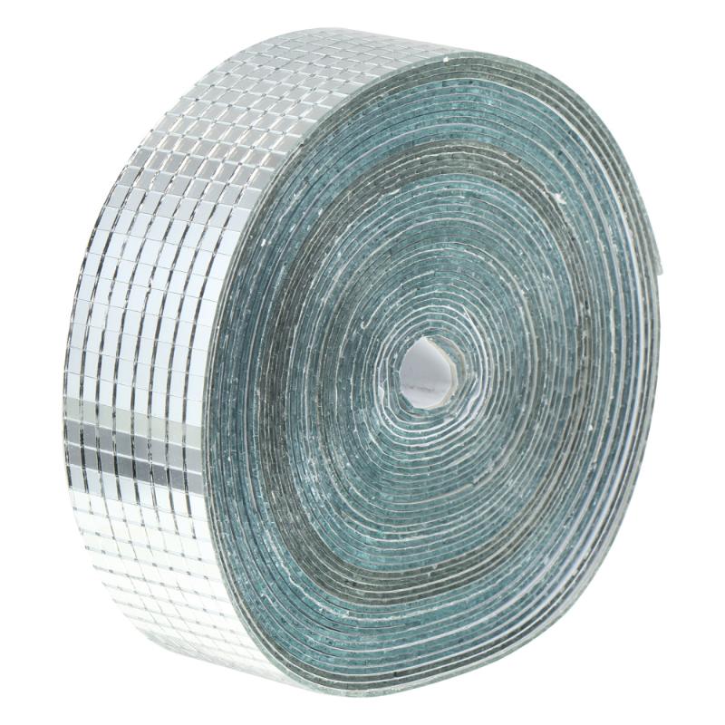 

Wall Stickers 1 Roll Mirror Square Glass Mirrors Mosaic Tiles