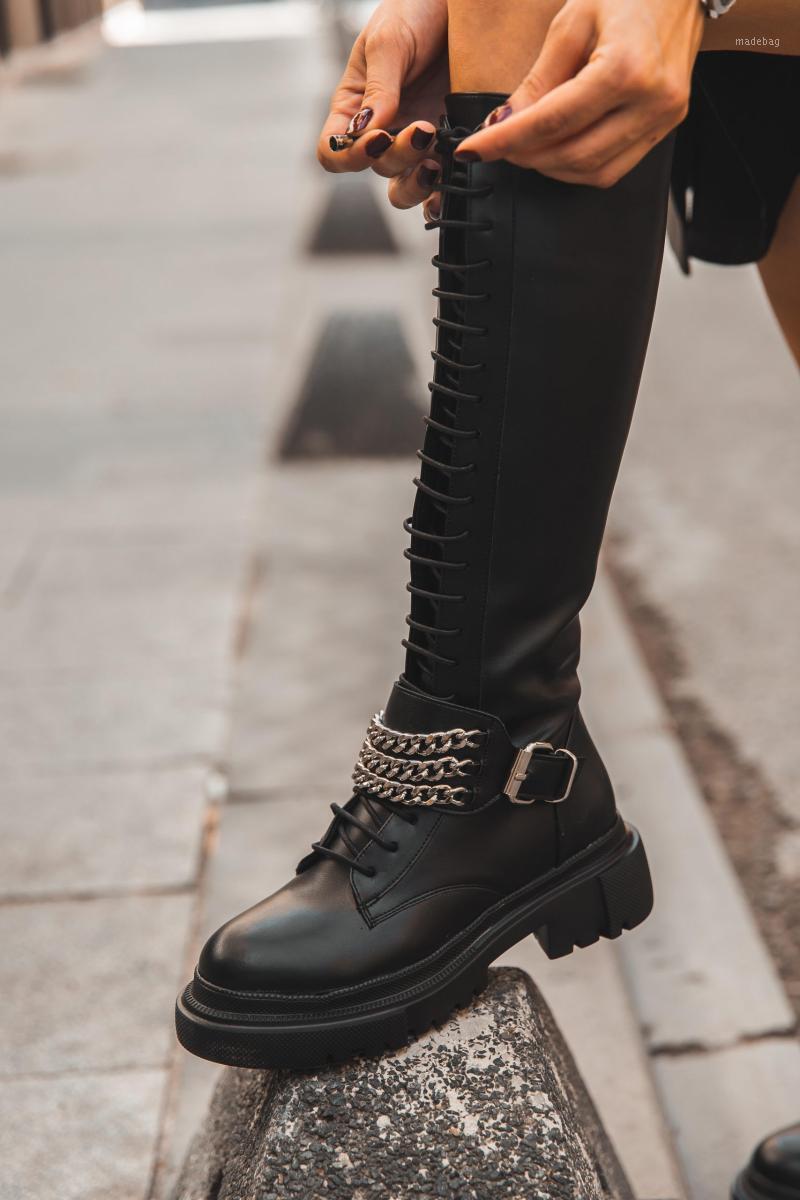 

Boots Oyho Chain Women Season Elegant Design Women's Fashion, Black