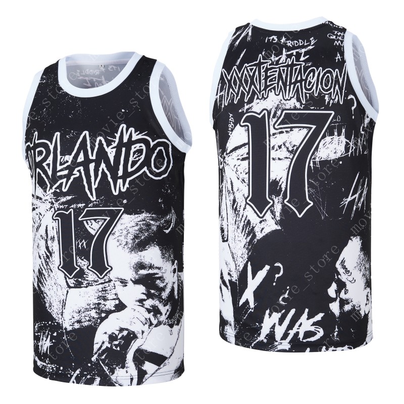 

Men's Limited Edition Orlando #17 XXXTENTAClON Basketball jersey, 17