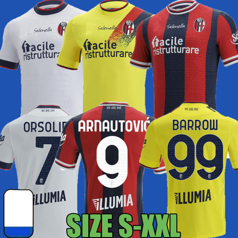 

2021 2022 Bologna Soccer Jerseys ARNAUTOVIc Barrow Orsolini Camisetas 21 22 Dominguez Sansone home away Soriano Tomiyasu football shirt top thailand quality