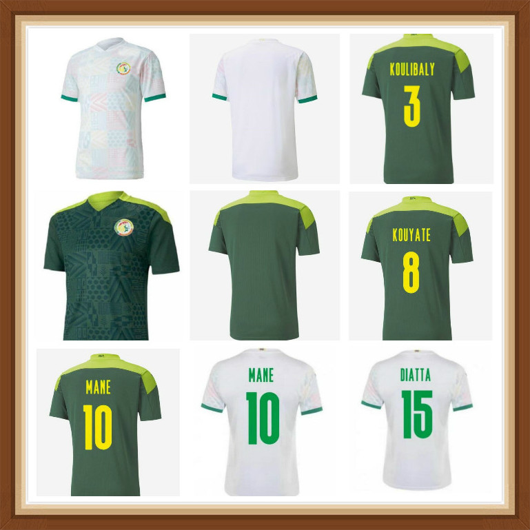 

Newest 2021 Senegal soccer jerseys MANE KOULIBALY GUEYE KOUYATE SARR homme Maillot de foot football Uniforms