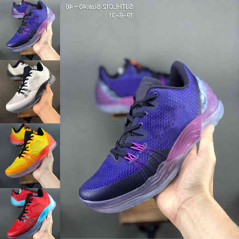

venom Venomenon 5 low blue white MD 5s Mamba MEN Boots shoes high quality sports sneakers size 40-46, With desiccant