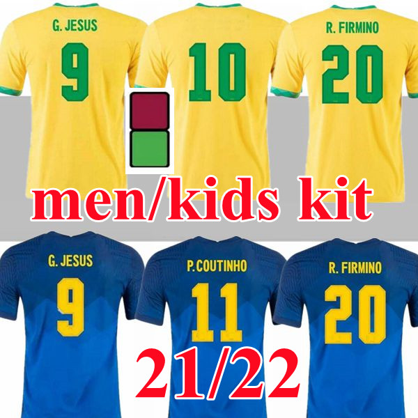 

large size S-4XL 2021 soccer jersey Brasil football shirts 21 22 NERES camisa futebol bRAZILS copa america camiseta de fútbol COUTINHO FIRMINO JESUS shirt, Red