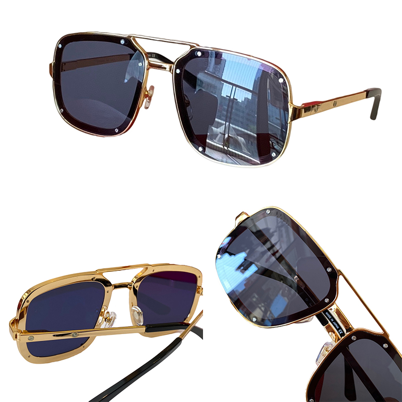 

Summer Sunglasses For Men and Women style 0194S Anti-Ultraviolet Retro Plate Rectangle Full Frame Special design Eyeglasses Random Box