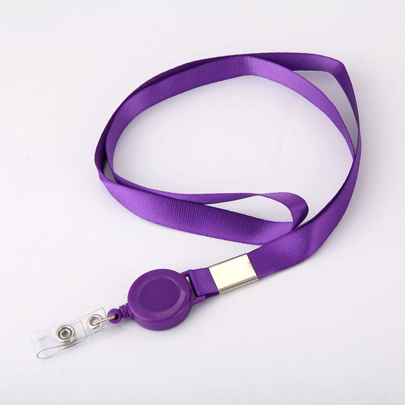 

Card Holders Work Badge Lanyard ID Business Holder Neck Strap Retractable Reel Cover Case, Blue