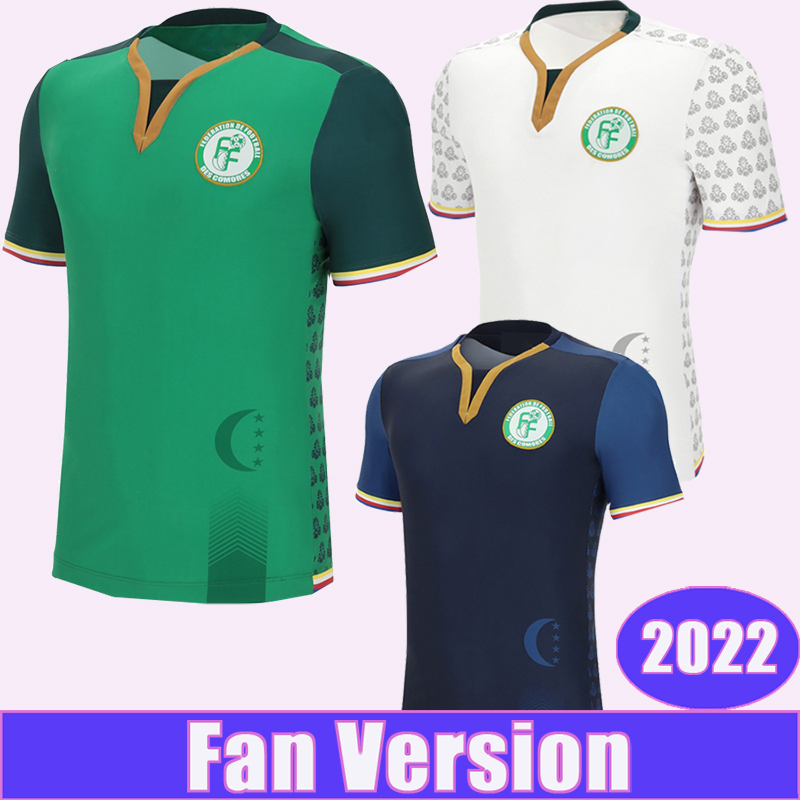 

2022 Comoros Mens Soccer Jerseys ALHADHUR YOUSSOUF BACHIROU SELEMANI Home Away 3rd Football Shirt Short Sleeve Uniforms, Qm9075 2022 3rd no patch