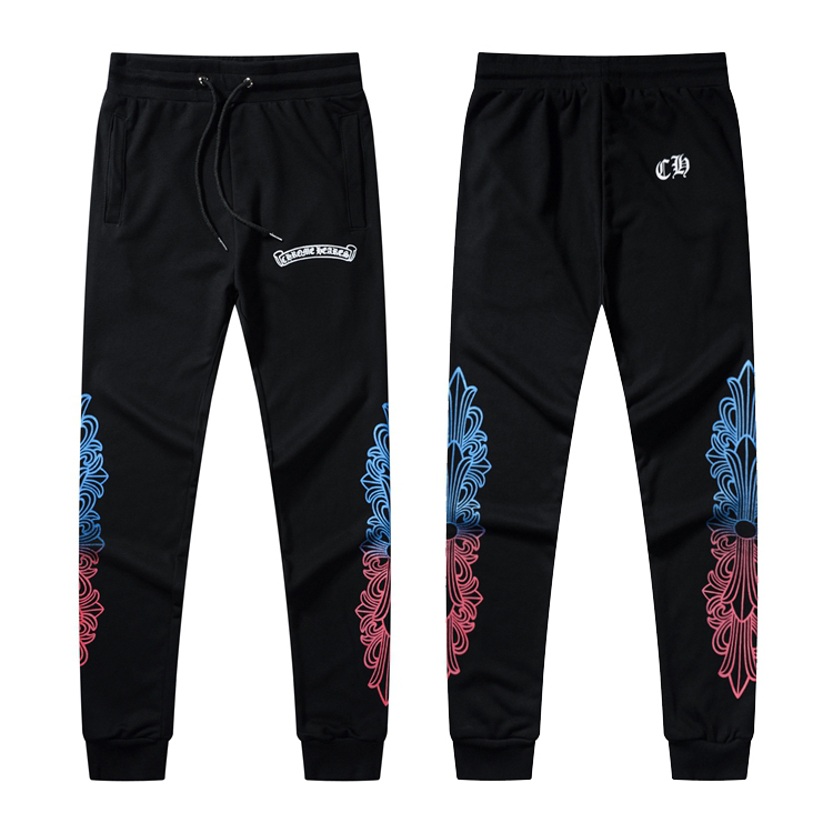 

Spring Fashion Brand Casual Pants Men's Super Fire Personality Leggings Printed Small Foot Harem Sweatpants, White;black