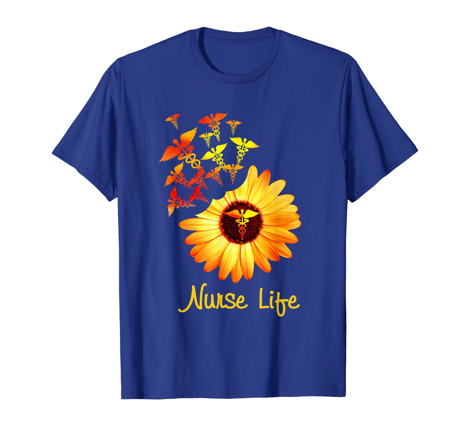 

nurse life sunflower tshirt cute nurse gifts, White;black
